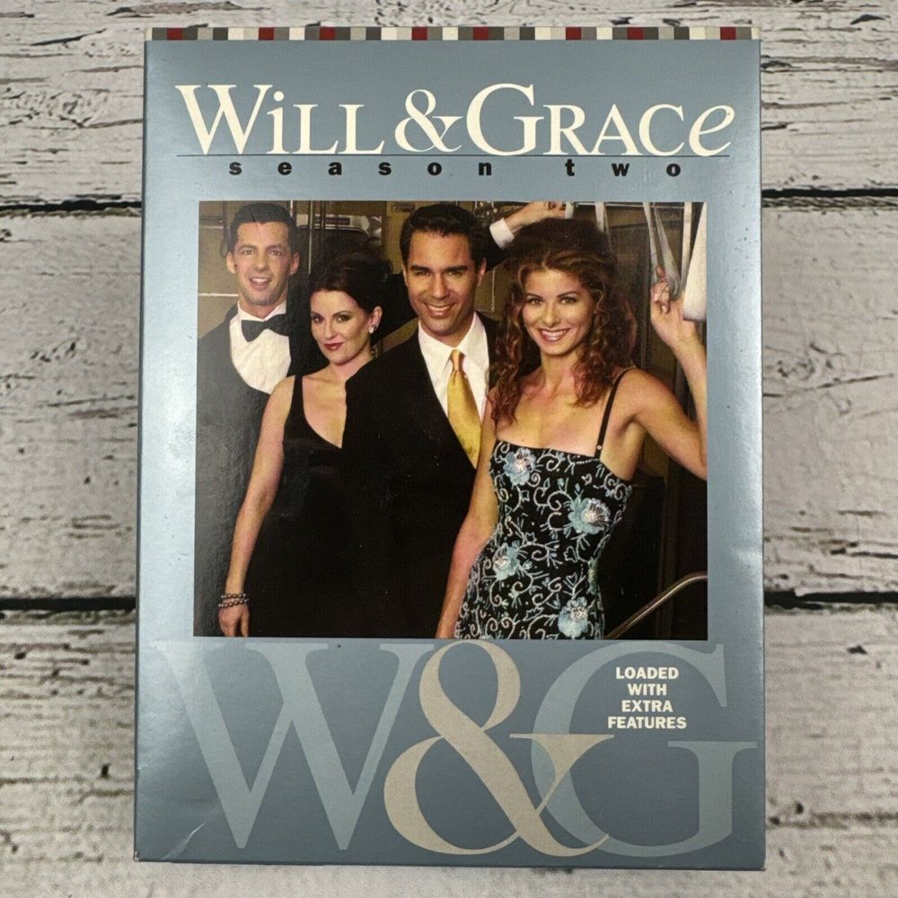 Will Grace - Season 2 (DVD, 2004, 4-Disc Set) TV Show - Sitcom - Comedy